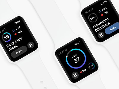 Fitify apple watch app app design applewatch fitify fitness fitness app ios productdesign realproject ui userinterface watchos workout