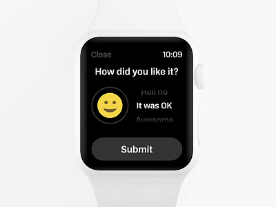 Fitify Apple Watch microinteraction animation apple tv apple watch feedback interaction ios iosapp microinteraction rating ui watchos