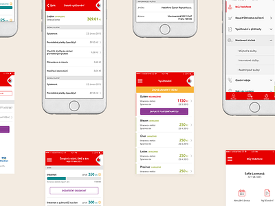 My Vodafone iOS app application clean design flat interface ios mobile simply ui ux vodafone