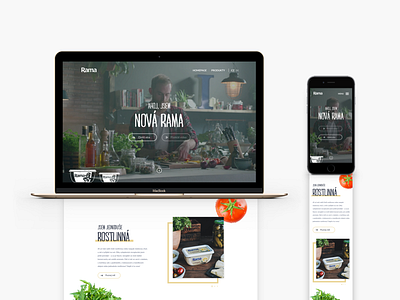 Rama microsite clean food foodblog fresh microsite rama ui unilever ux web webdesign website