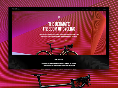 Festka official redesign bicycle bike cyclist festka homepage interface redesign ui ux website