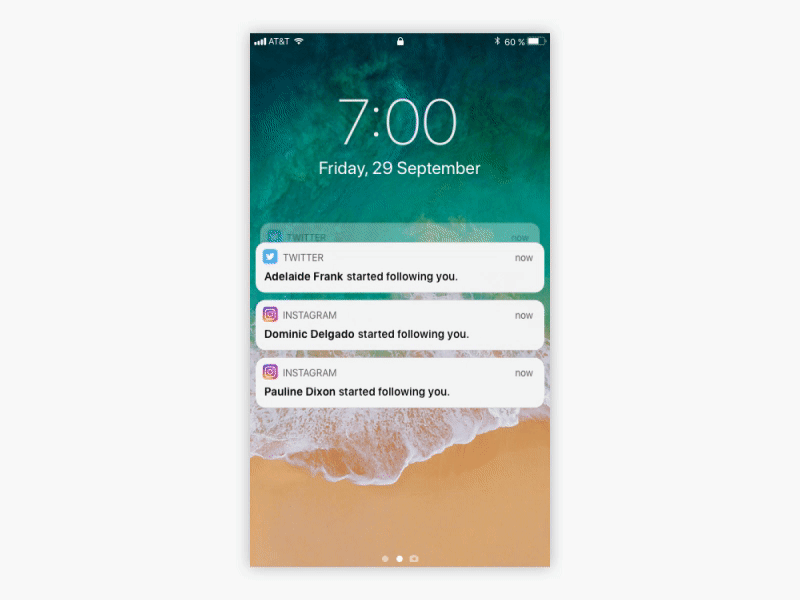 Alarm for social addicts - concept alarm animation clock concept interactions ios mobile motion notifications