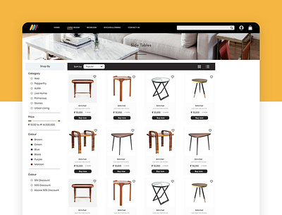 Maynooth Furniture Website UI branding design flat minimal typography ui ux web webdesign website