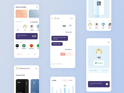 Payper Mobile UI branding design minimal typography ui ux web website