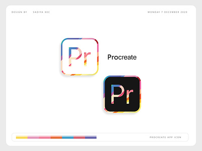 Procreate App icon branding design getcreativewithprocreate logo vector