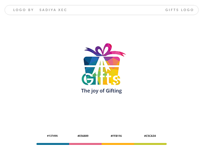 Gifts logo app branding design flat icon illustration logo minimal typography vector