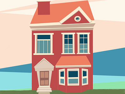 House digitalart illustration vector vector art