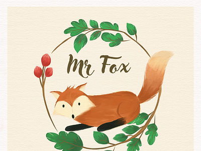 Mr. Fox artwork design digitalart illustration poster