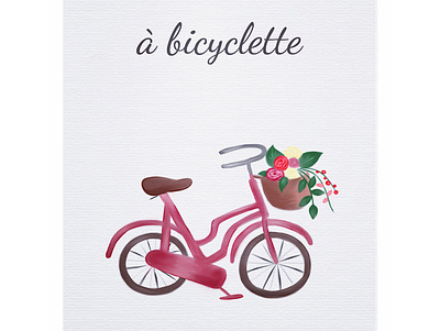 à bicyclette artwork digital painting digitalart illustration sketch