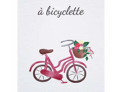 à bicyclette