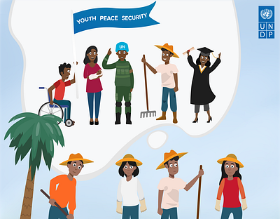 "Rural Youth & Political Participation" UNDP Solomon Islands artwork characterdesign design digitalart graphicdesign illustration poster poster design undp united nations vector art