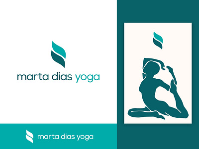 Marta Dias Yoga Logo Design branding design icon illustration logotype logotype design minimal poster symbol vector