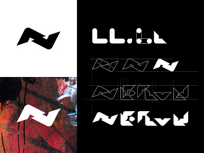 Nervu Logo Concept and Grid