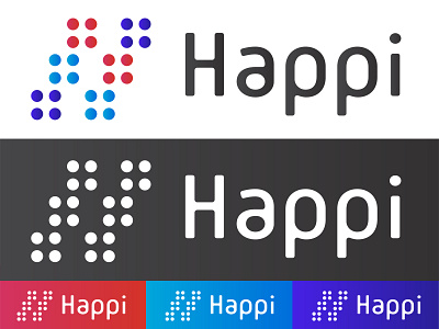 Happi design illustration logo typography