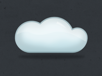 Look. Another cloud icon. cloud gloss icon