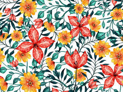 Bold and Beautiful Floral Pattern