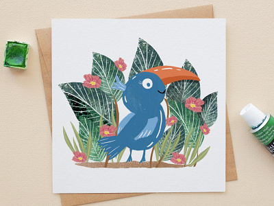 Toucan Jungle Illustration