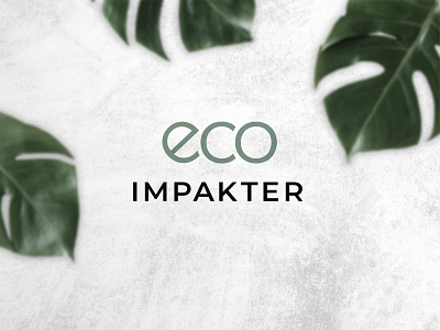 eco IMPAKTER Logo brand design brand designer brand identity branding design eco ecommerce ecommerce design graphic design logo logo design logotype sustainability visual design