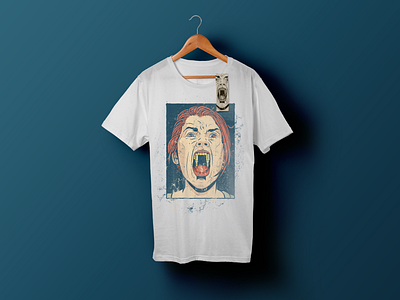 Anger Shirt anger design girl illustration mouth pop art power scream shirt shirt design woman