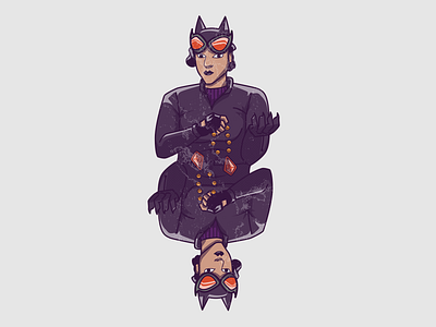 Catwoman batman catwoman comics dc design gotham illustration joker pop art superhero vector