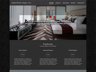 Apartment Apps apartment apps classy clean dark elegant professional sleek