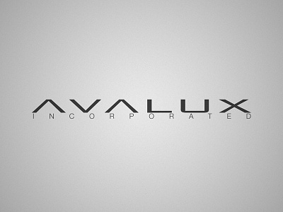 Avalux Logo agency black and white clean logo orlando studio wordmark