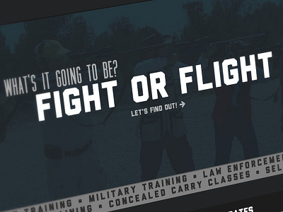 Tactical Training dark education firearms florida guns law enforcement typography web website