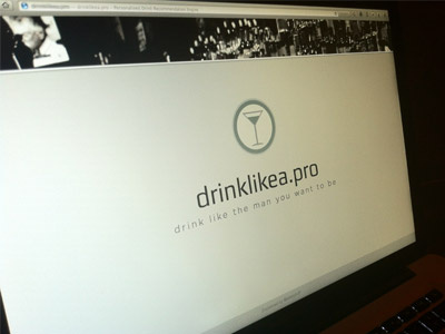 Drink Like a Pro classy drink drink recipes drinks gentlemen light minimal simple simplistic splash page