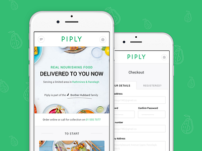 Piply - Healthy Food Takeaway in Dublin app case study dublin food green healthy ireland mobile piply responsive takeaway