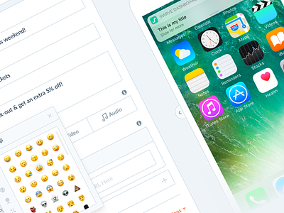 Swrve Push Notification Redesign android emojis ios mma notifications push redesign swrve ui ux