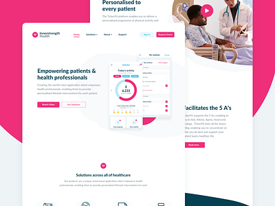 Innerstrength Health Website branding health health app healthcare marketing patient web design website