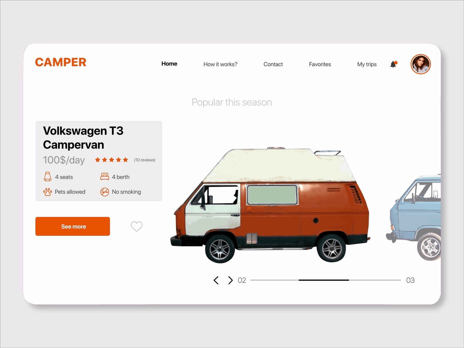 Van rental website | Part 2 after effects campervan design figma travel traveling ui ui ux uiux ux web web design website