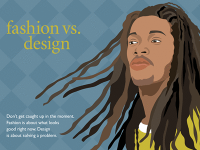 Fashion vs. Design branding design design drawing flat illustration poster art vector