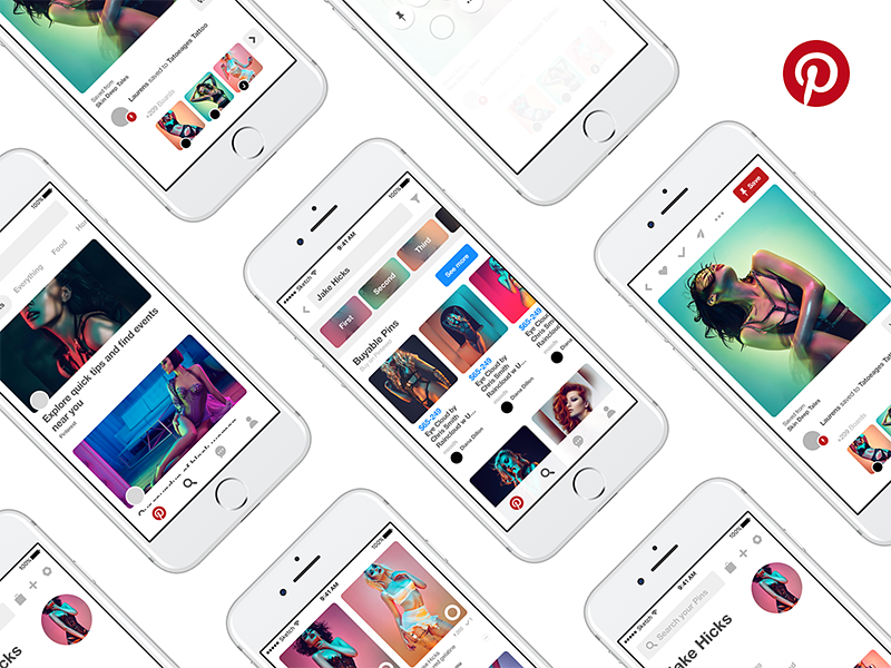 My Debut Shot - Free Pinterest GUI (Sketch) photography design app mobile sketch free gui pinterest