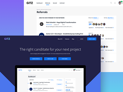 Hiring platform for developers candidate hire hiring iu design ui web design website