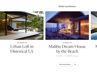 Close up airbnb booking design hotel house luxury related ui ui design web design website