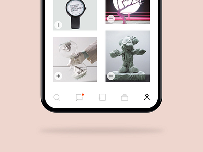 Mobile Nav UI app art digital iphone iphone x iphonex menu minimal minimal app mobile mobile app nav pink ui ui designer vector