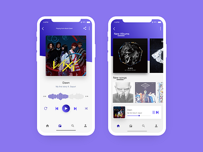 Music Player App adobexd design music music app ui uidesign uidesigner uiux