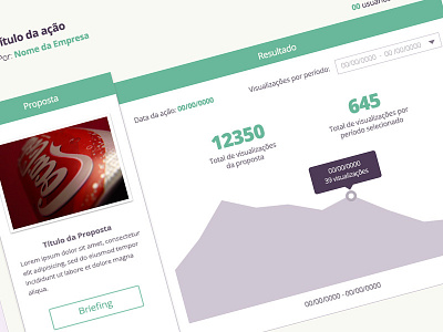 Results Page design graphic statistics ui web