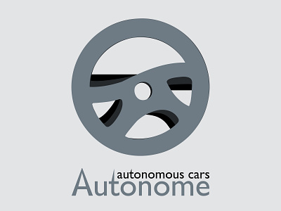 Day 05 - Driverless Car Logo autonome car dailylogochallenge design flat illustrator logo minimal vector