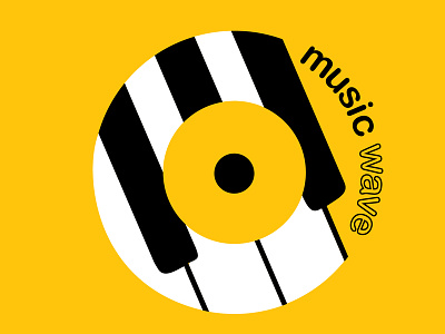 Day 09 - Streaming Music Startup 2.1 dailylogochallenge design flat icon illustrator logo minimal music piano redesign streaming vector wave