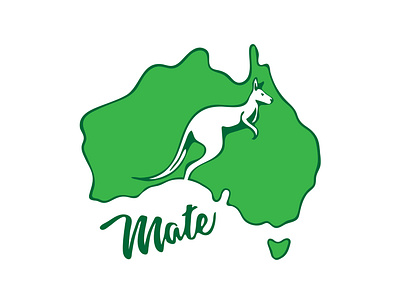 Day 19 - Kangaroo Logo aussie australia dailylogo dailylogochallenge design flat green icon illustrator kangaroo logo logo 2d logo a day mate minimal negative space negative space negative space logo vector