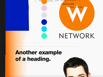 W Network peek app design brand design ios ipad moodboard
