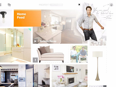 Property Brothers Handbook Dashboard app design brand design ios ipad moodboard