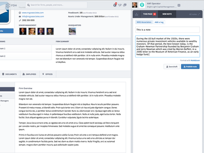 Notes pane