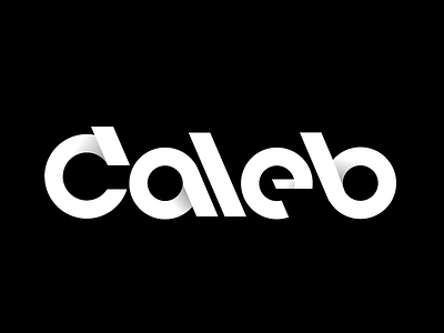 Caleb 2 circles custom type electronic geometry graphic illustrator logotype music type word mark