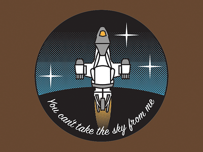 You can't take the sky from me badge browncoats firefly serenity vector