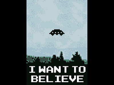 I Want To Believe in 8 bit