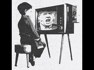 Turn Off Your TV banksy media political protest trump tv