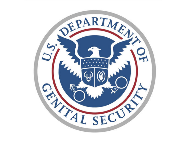 Department Of Genital Security restroom political bathroom transgender